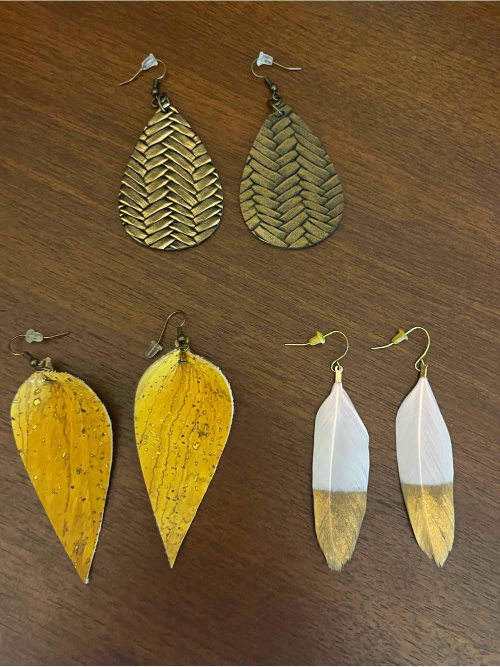 Set of 3 Boho Style Earrings